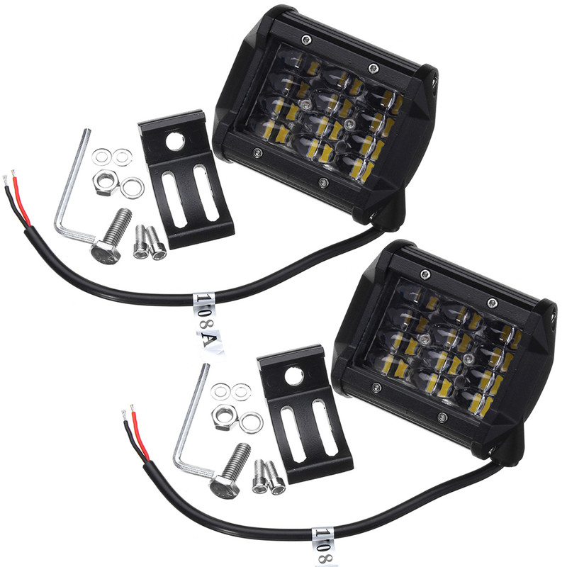 2pcs-4-ROW-4inch-3030-12LED-Work-Light-36W-2880LM-Floodlight-Beam-Fog-Lamp-6000K-1617070