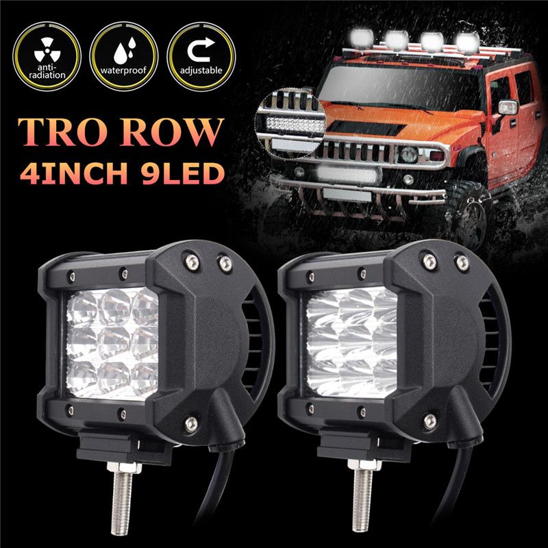 4-Inch-LED-SpotFlood-Beam-Work-Light-Bar-DC10-30V-27W-2295LM-6000K-for-Off-Road-Vehicle-Truck-Boat-1187717