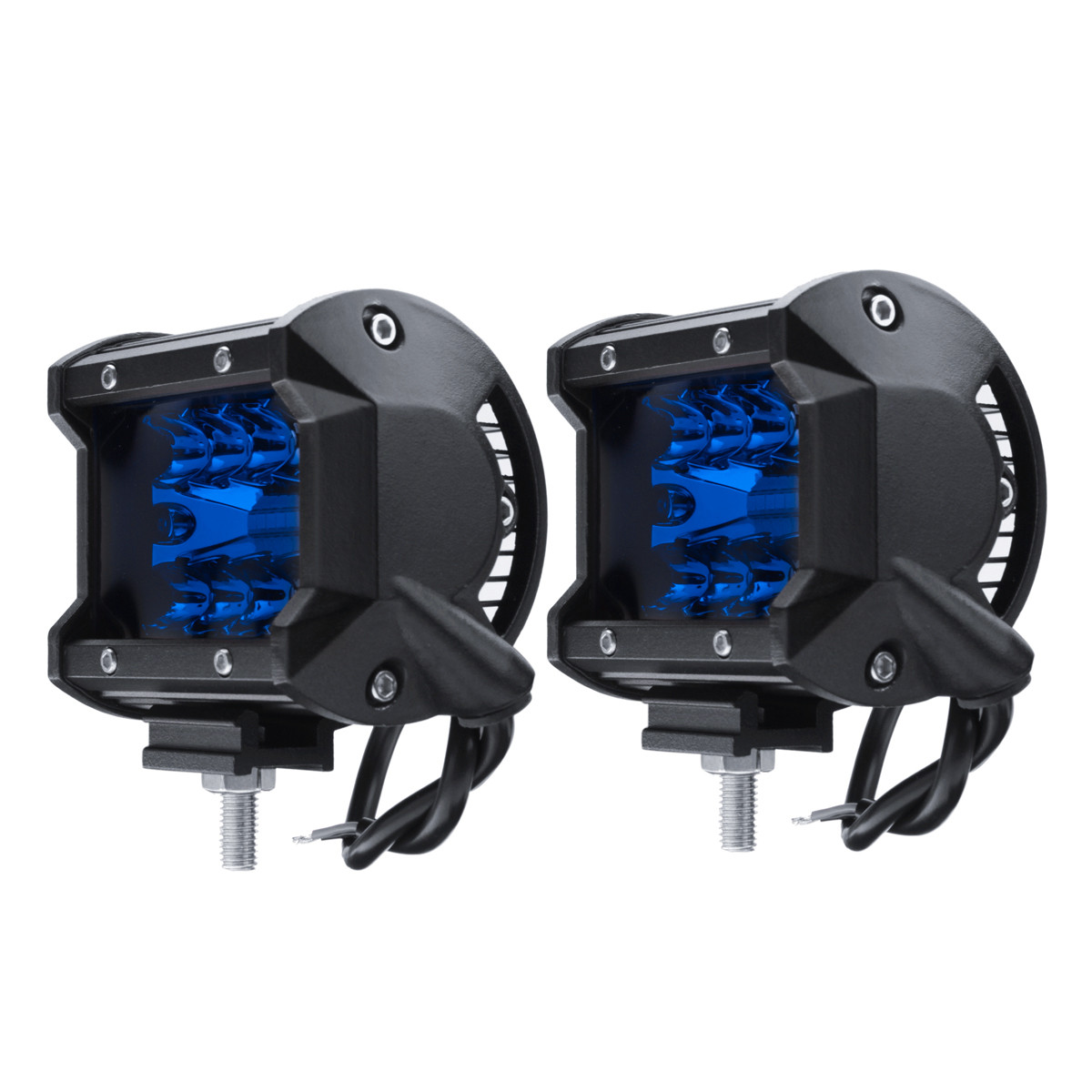 4-Inch-Tri-Row-60W-720LM-20LED-Work-Light-Bar-Flood-Spot-Combo-Fog-Lamp-Blue-for-Offroad-SUV-1330807