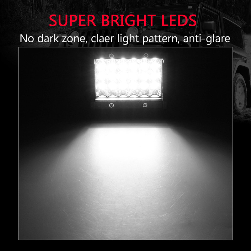 4Inch-LED-Work-Light-Bar-Spot-Beam-Fog-Lamp-10-30V-72W-White-2PCS-for-Offroad-SUV-Truck-1230618