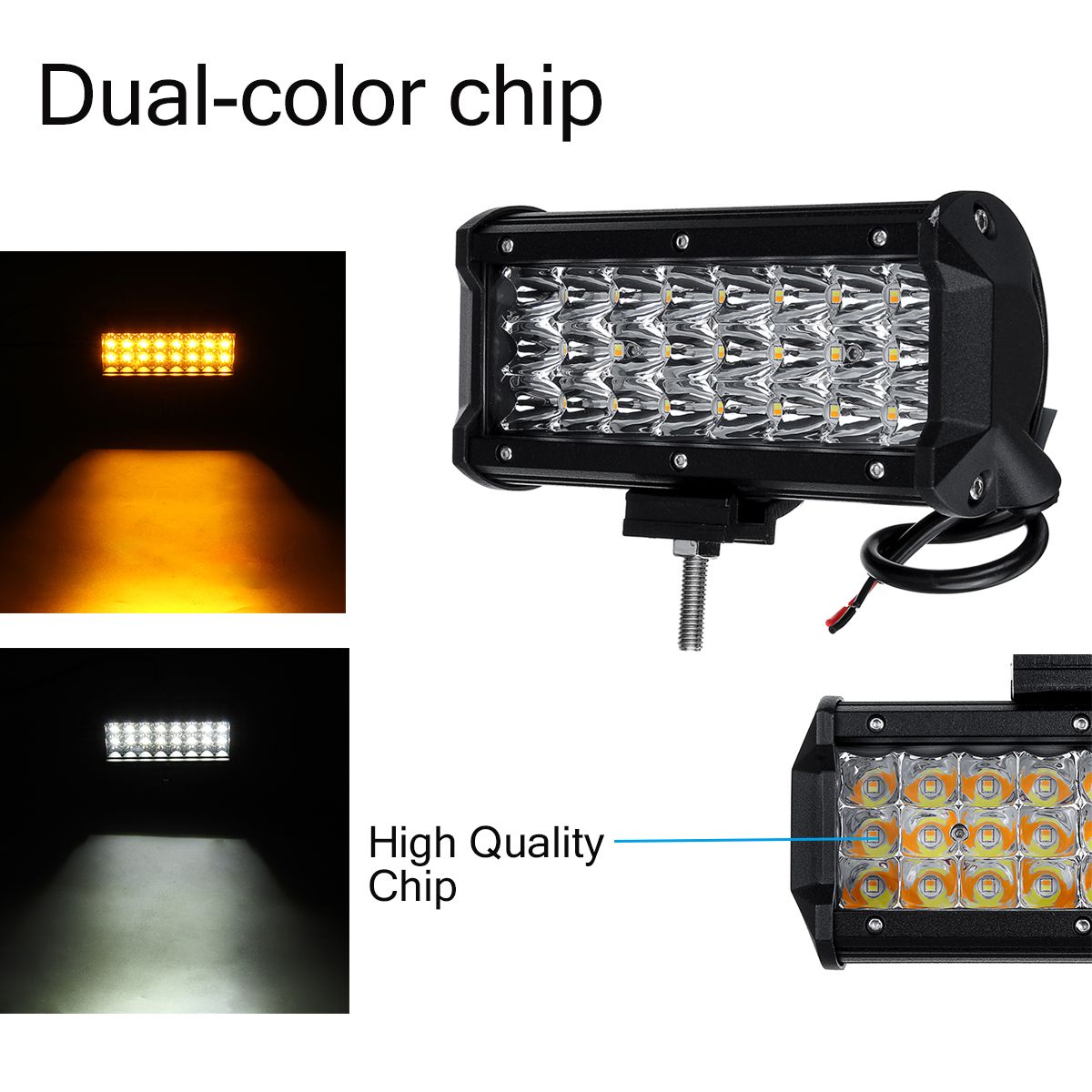 7-Inch-72W-LED-Work-Light-Bar-Dual-Color-Strobe-Flash-Driving-Fog-Lamp-WhiteAmber-Waterproof-for-Off-1606113