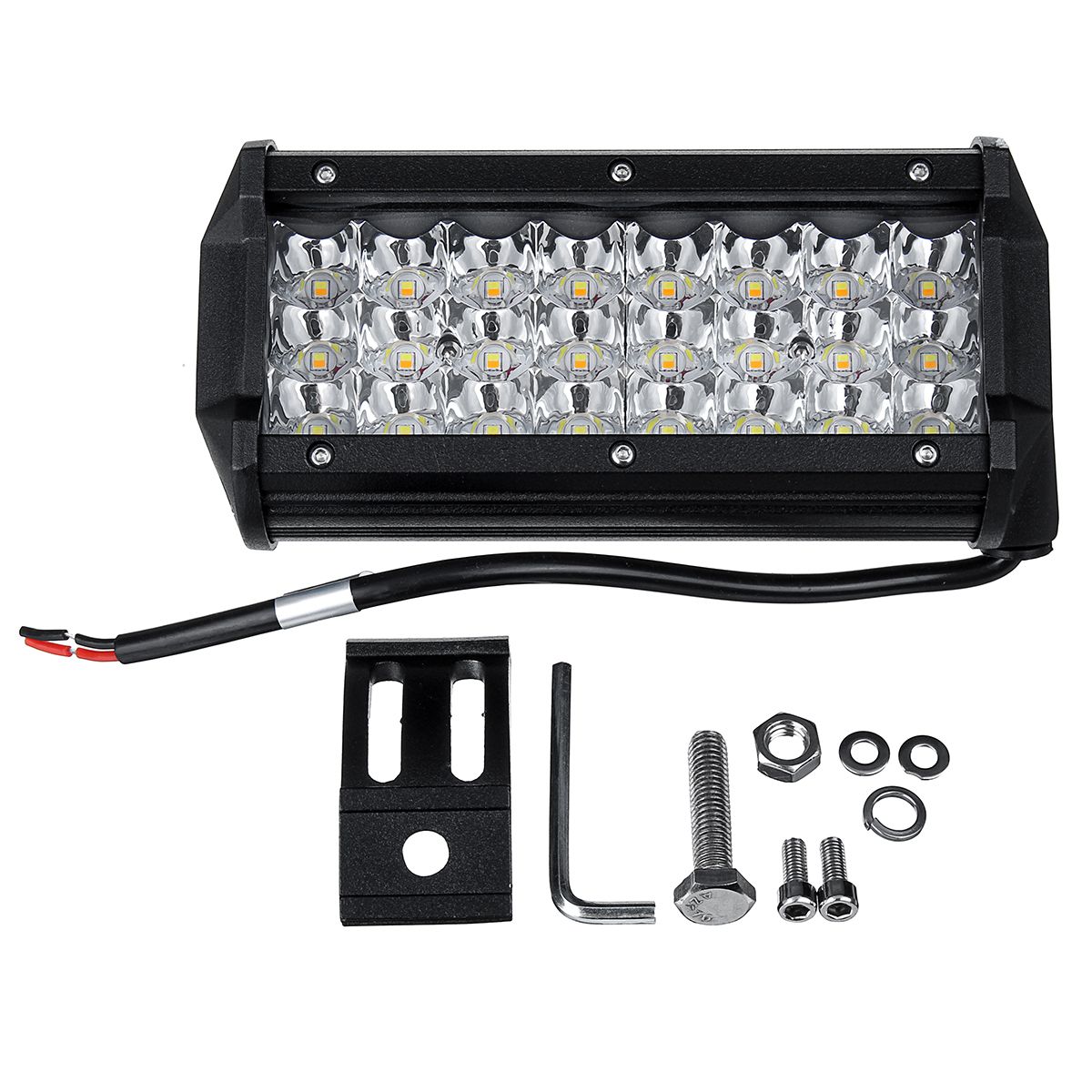 7-Inch-72W-LED-Work-Light-Bar-Dual-Color-Strobe-Flash-Driving-Fog-Lamp-WhiteAmber-Waterproof-for-Off-1606113