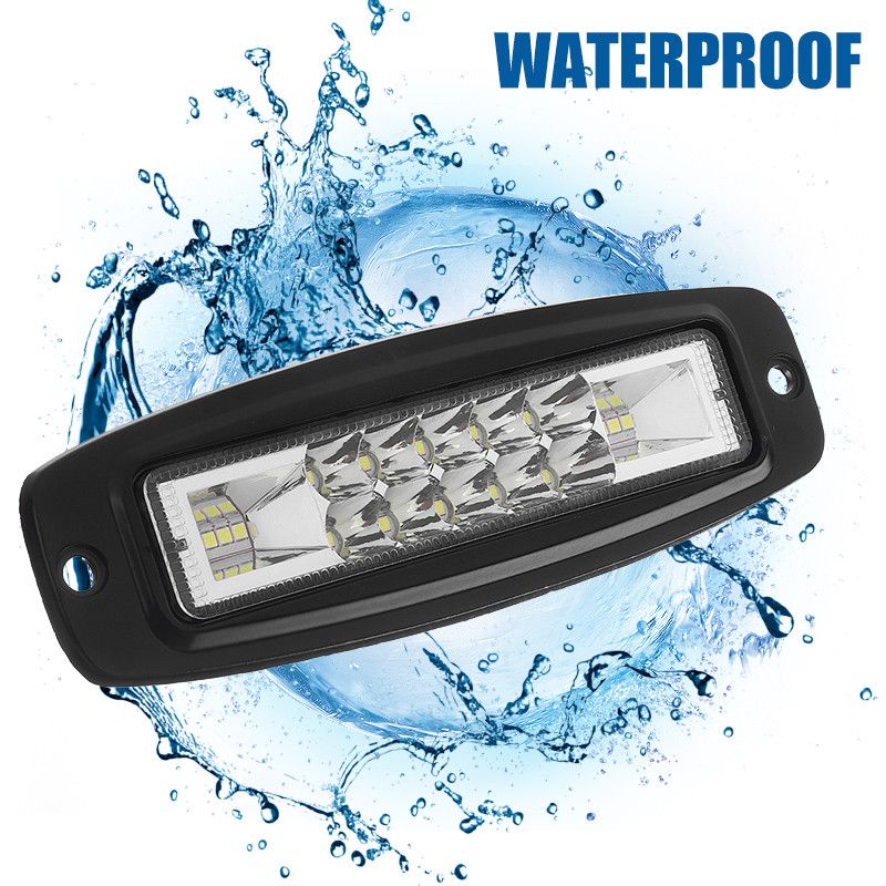 7-Inch-Flood-Beam-LED-Work-Light-Bar-Super-Slim-Flush-Mount-10-30V-48W-6000K-White-For-ATV-UTV-SUV-T-1739437