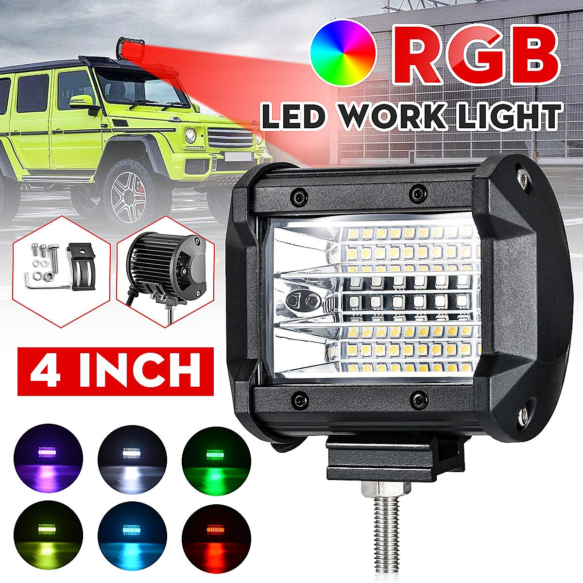72W-4-Inch-RGB-LED-Work-Light-Bar-Driving-Fog-Lamp-10-32V-For-4WD-SUV-Truck-UTE-Offroad-ATV-1705210
