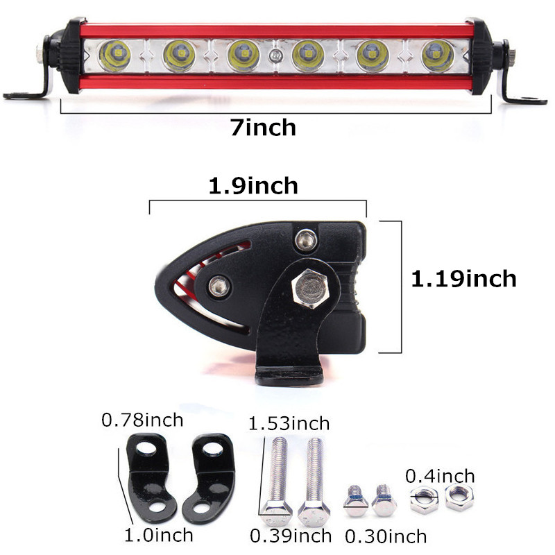 7Inch-18W-Car-LED-Work-Light-Bar-Spot-Beam-Lamp-Fog-Driving-12V-for-Jeep-Off-Road-Boat-SUV-ATV-1393289