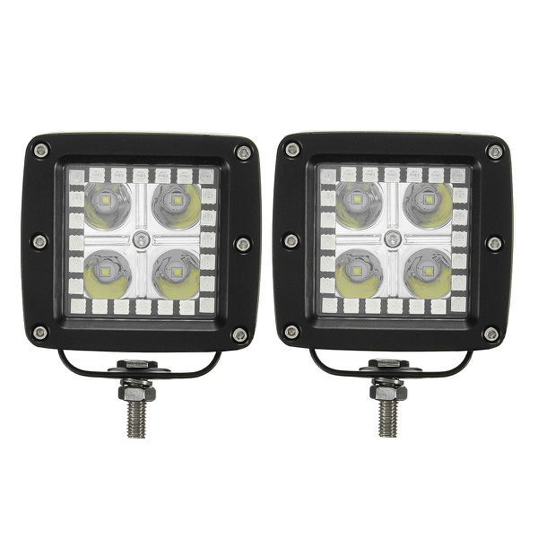 Pair-3inch-RGB-Control-LED-Work-Light-Bar-Multicolor-Halo-Ring-For-Off-Road-4X4-4WD--SUV-1098094
