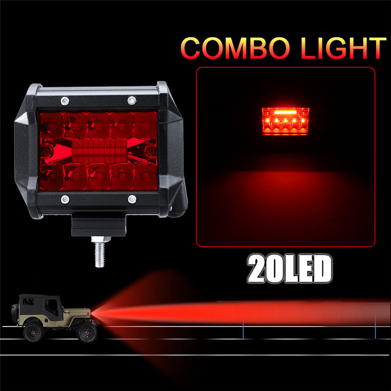 Pair-Red-4Inch-Tri-Row-60W-20-LED-Work-Light-Bar-Flood-Spot-Combo-Lamp-for-Car-Offroad-SUV-1330812