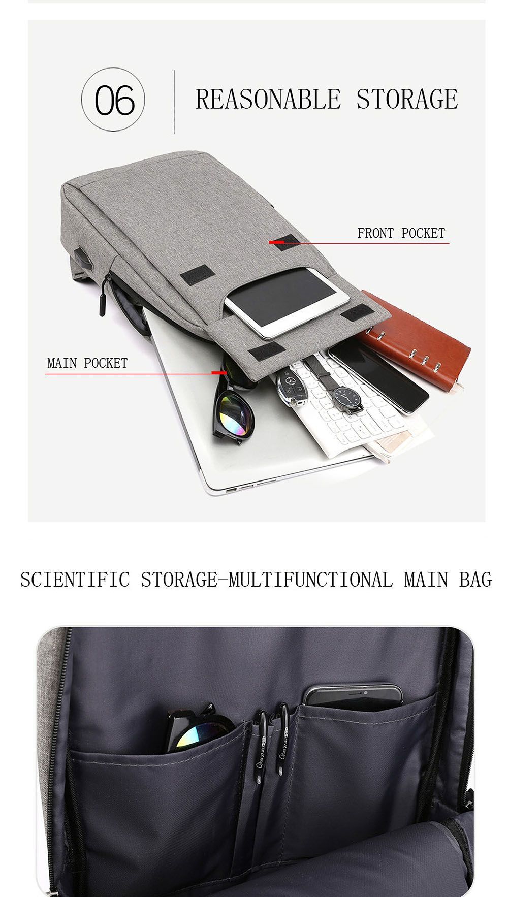 156-inch-Laptop-Bag-Backpack-with-USB-Charging-Port-Multifunction-School-Bag-Travel-Bag-Nylon-Water--1585156