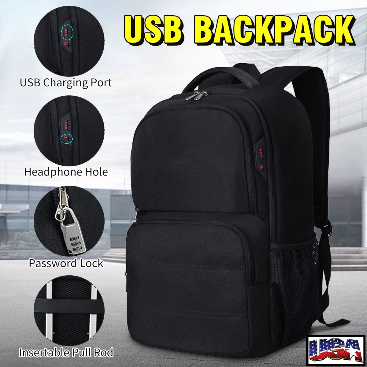 173-inch-Laptop-Backpack-USB-Anti-Theft-Travel-Rucksack-Waterproof-School-Bag-1733251