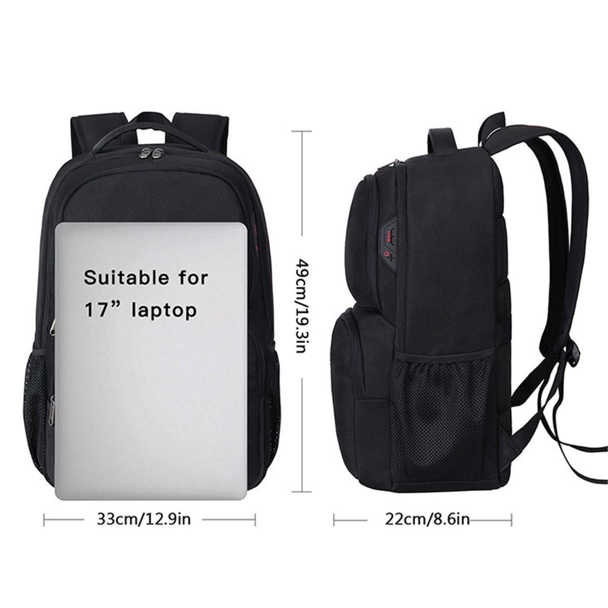 173-inch-Laptop-Backpack-USB-Anti-Theft-Travel-Rucksack-Waterproof-School-Bag-1733251