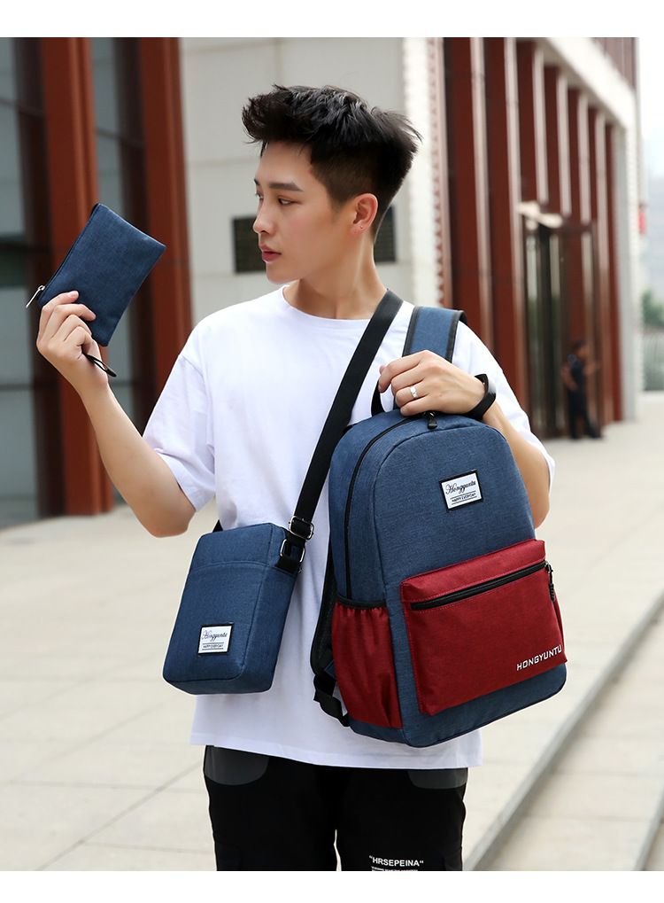 3-in-1-Canvas-Backpack-Simple-Wearable-Casual-College-Wind-Travel-Laptop-Bag-1571651