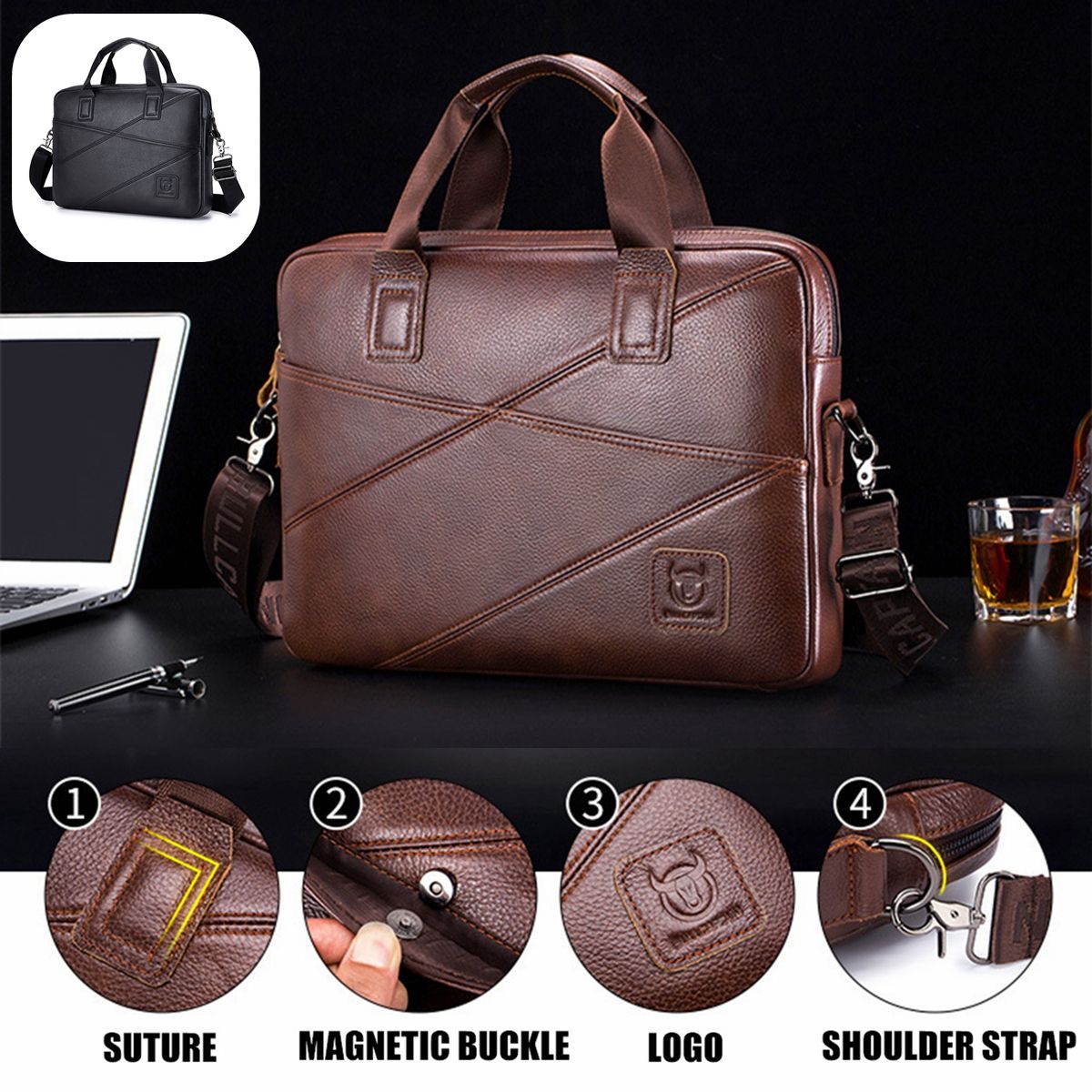 Cowhide-Business-Briefcase-Laptop-Bag-Handbag-Mens-Shoulders-Storage-Bag-Crossbody-Bag-for-15inch-No-1745108