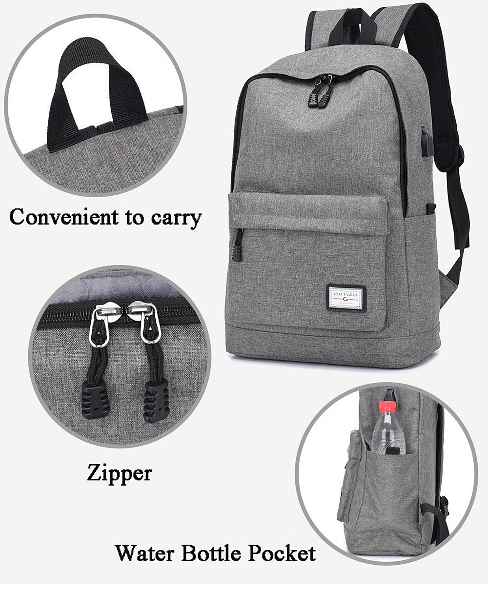 DXYIZU-USB-Charging-Backpack-Laptop-Bag-Youth-Fashional-College-Schoolag-Outdoor-Travel-Handbag-1559996