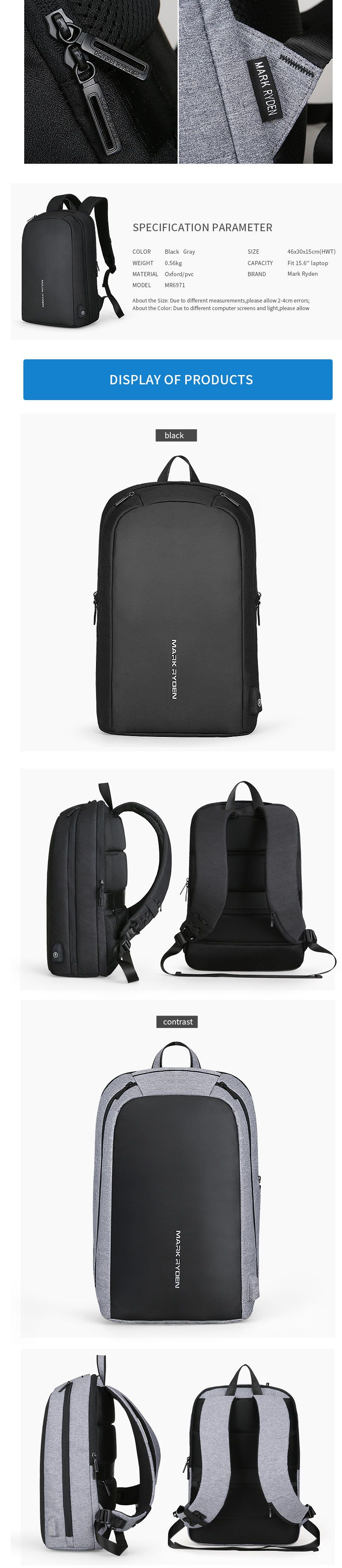MARK-RYDEN-MR6971-Casual-Fit-156-Inch-Laptop-Backpack-Multifunction-USB-Recharging-Bag-Large-Capacit-1529351