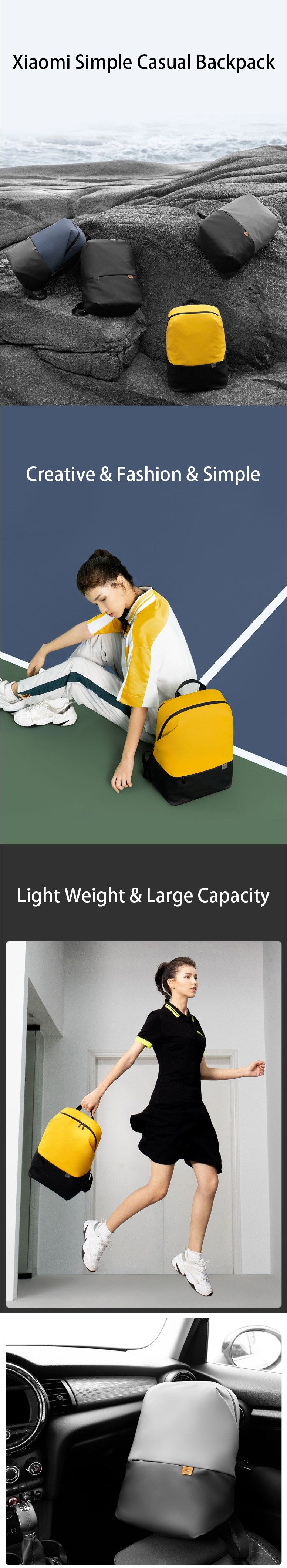 Xiaomi-XXB01LF-Simple-Casual-Backpack-Waterproof-Laptop-Bag-Large-Capacity-Travel-Bagpacks-for-Mens--1544082