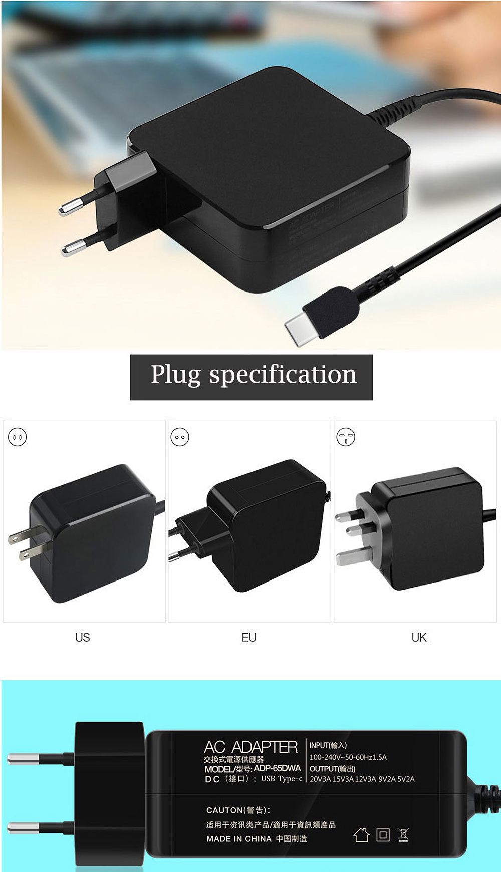 65W-Type-c-PD-Fast-Charger-USB-C-Laptop-Power-Adapter-20V-3A-for-DELL-Notebook-1553373