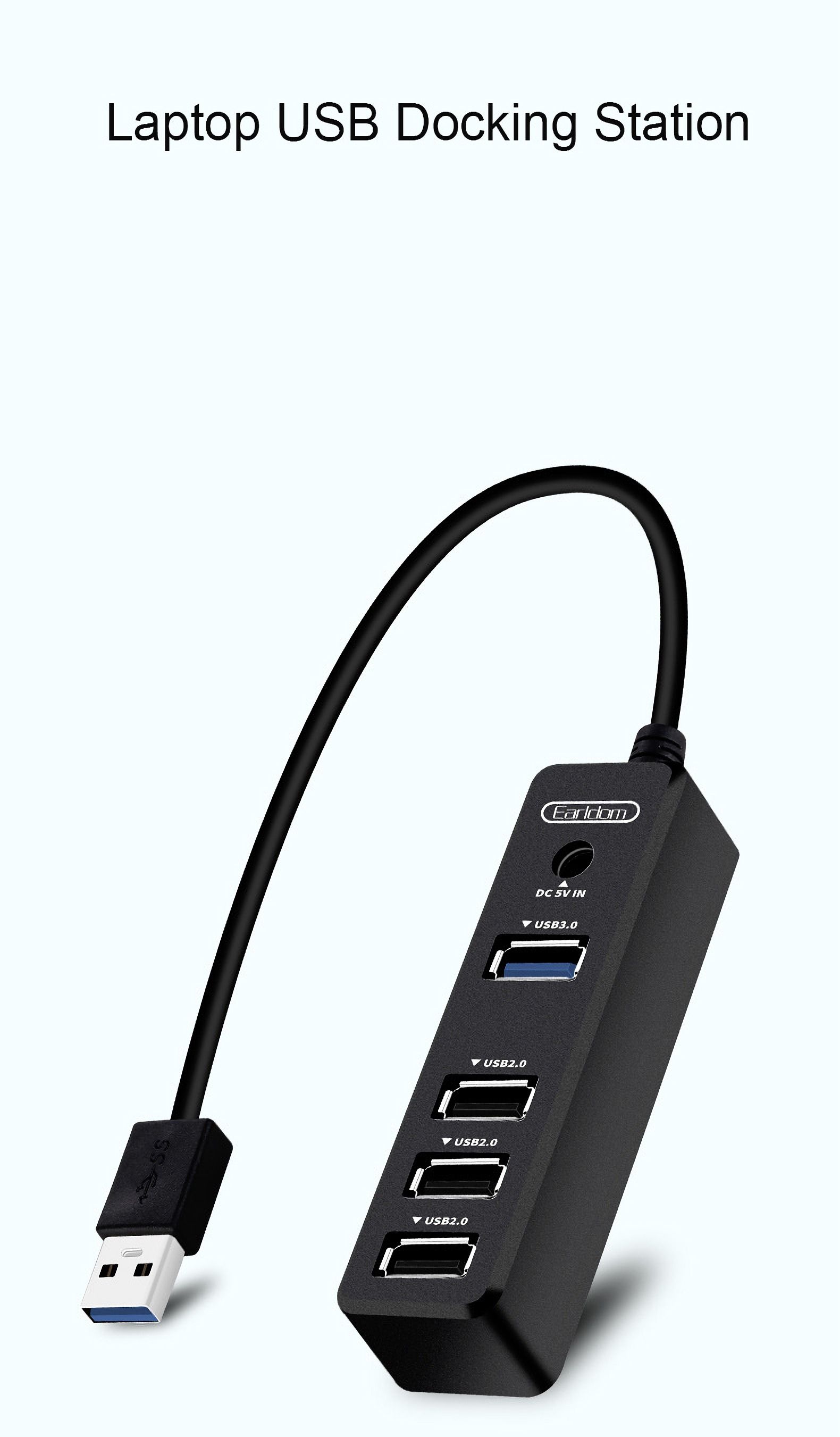 Earldom-Laptop-Docking-Station-USB30-to-3USB-20-1USB-30-Hub-Adapter-5GBits-Gigabit-Ethernet-for-PC-L-1655371