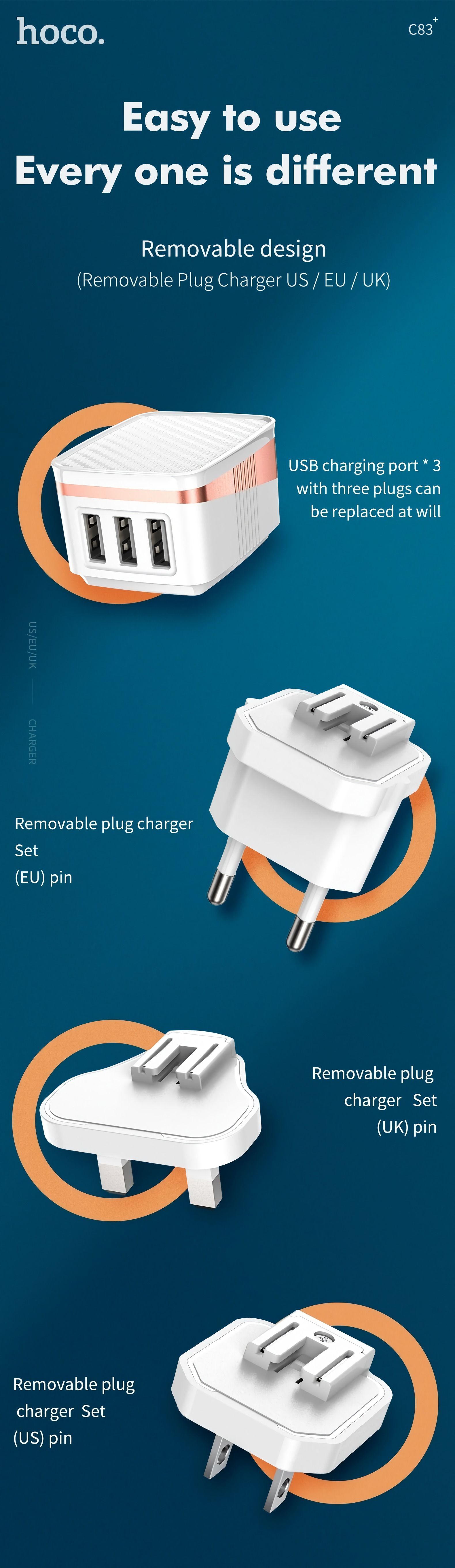 Hoco-C83-Detachable-Charger-Power-Adapter-3-USB-Output-24A-US--EU--UK-Plug-1701282