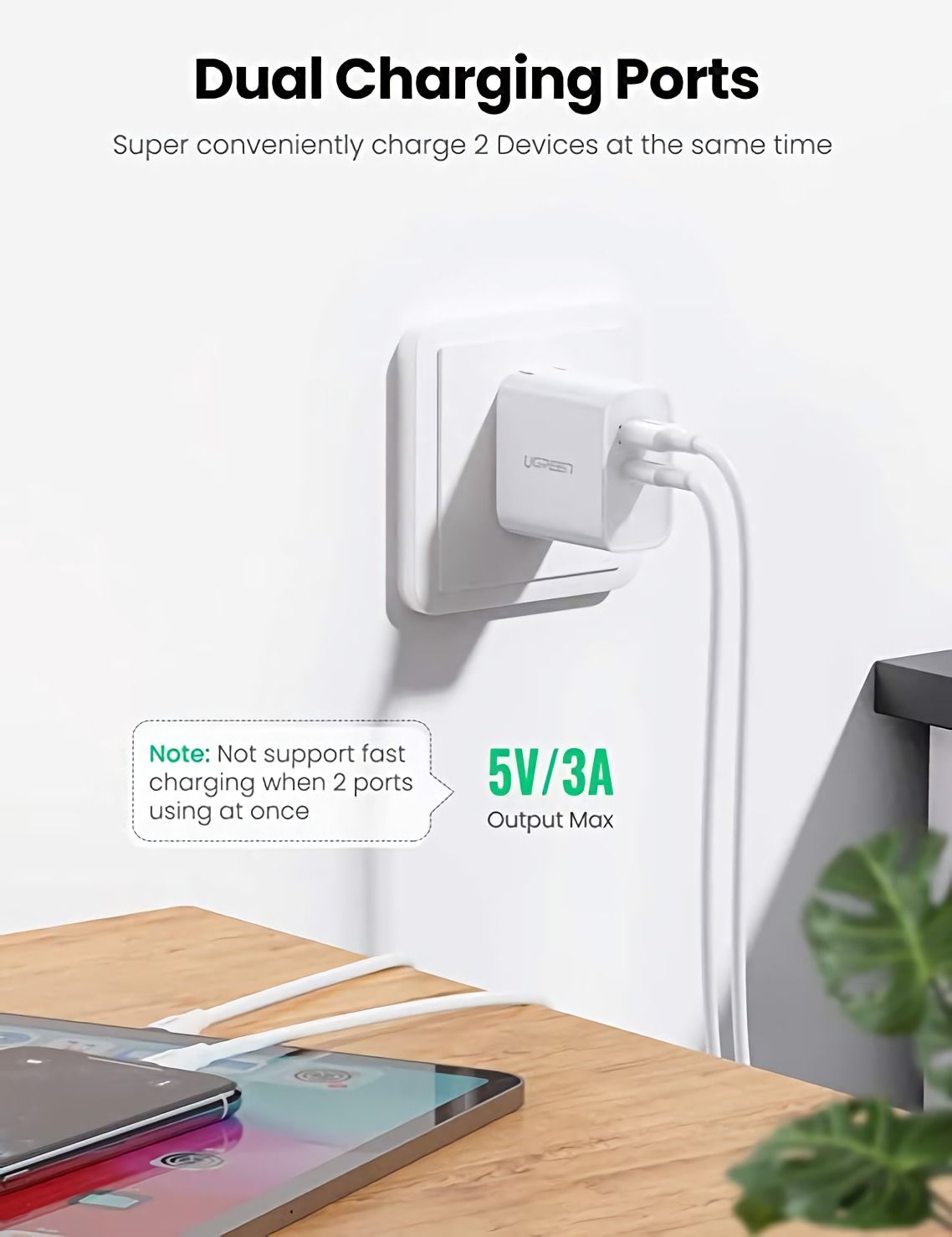 UGREEN-USB-C-USB-A-Charger-18W-Power-Adapter-Type-C-Quick-Charging-Dual-Port-Fast-Charger-with-Folda-1701251