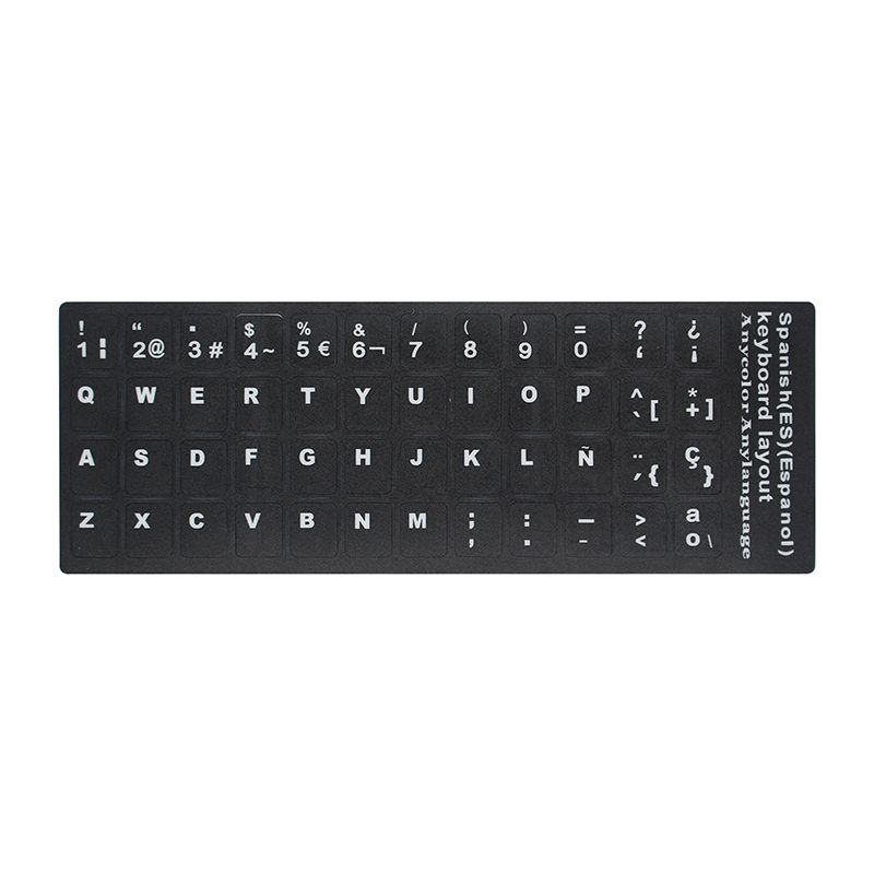 Standard-Smooth-Laptop-Notebook-Keyboard-Stickers-Russian-French-Italian-Arabic-Spanish-German-Japan-1243304