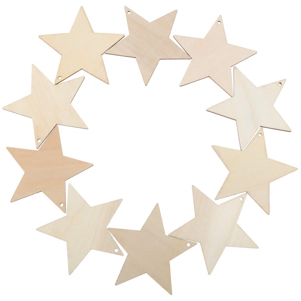 10Pcs-Blank-Star-Shape-Wood-Chip-Sheet-Hanging-Tags-Cutouts-Laser-Engraving-Wooden-DIY-Crafts-1382668