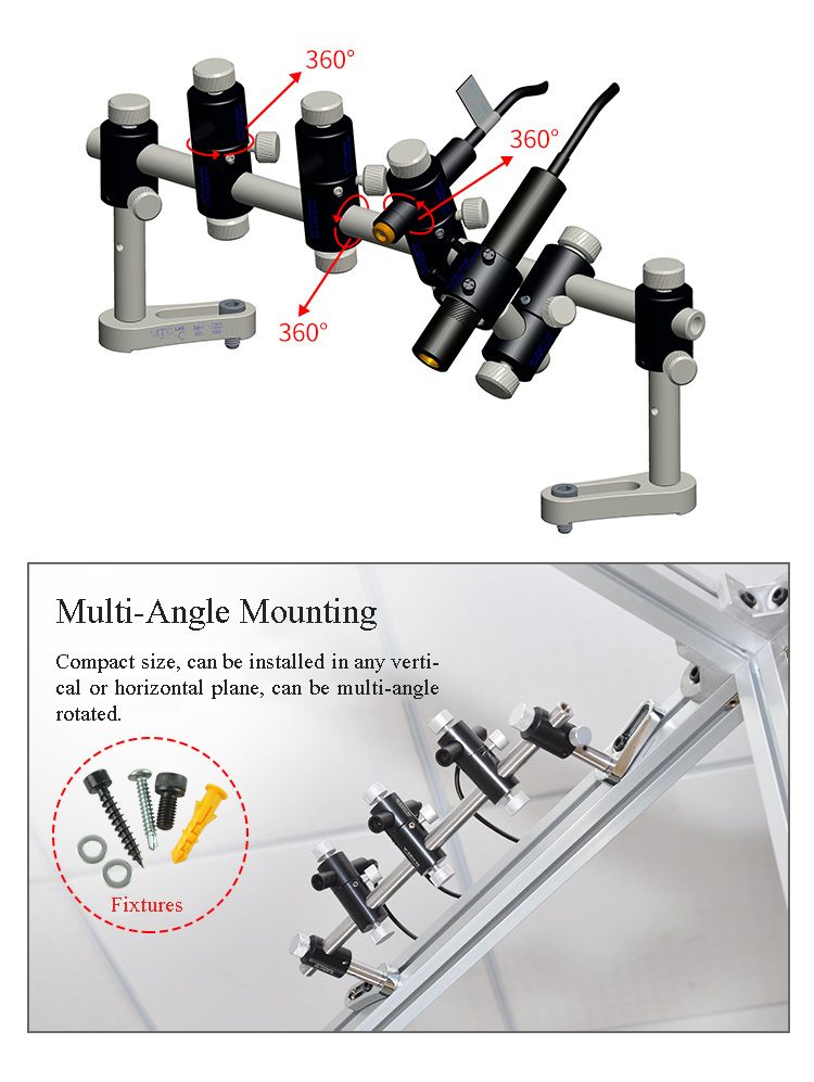 MTOLASER-5-in-1-Laser-Module-Holder-360deg-Adjustable-Wall-Ceiling-Mount-Clamp-Bracket-135mm-235mm-1434446