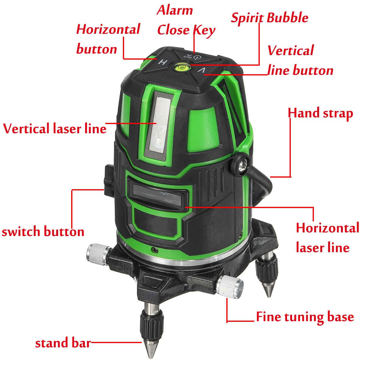 100-240V-635nm-Green-Light-5-Line-Laser-Level-360deg-Rotary-Laser-Line-1511877