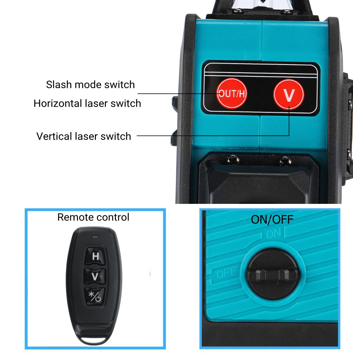 12-Line-Green-Laser-Level-Self-Leveling-360deg-Rotary-Cross-Auto-amp-Remote-Control-1700315