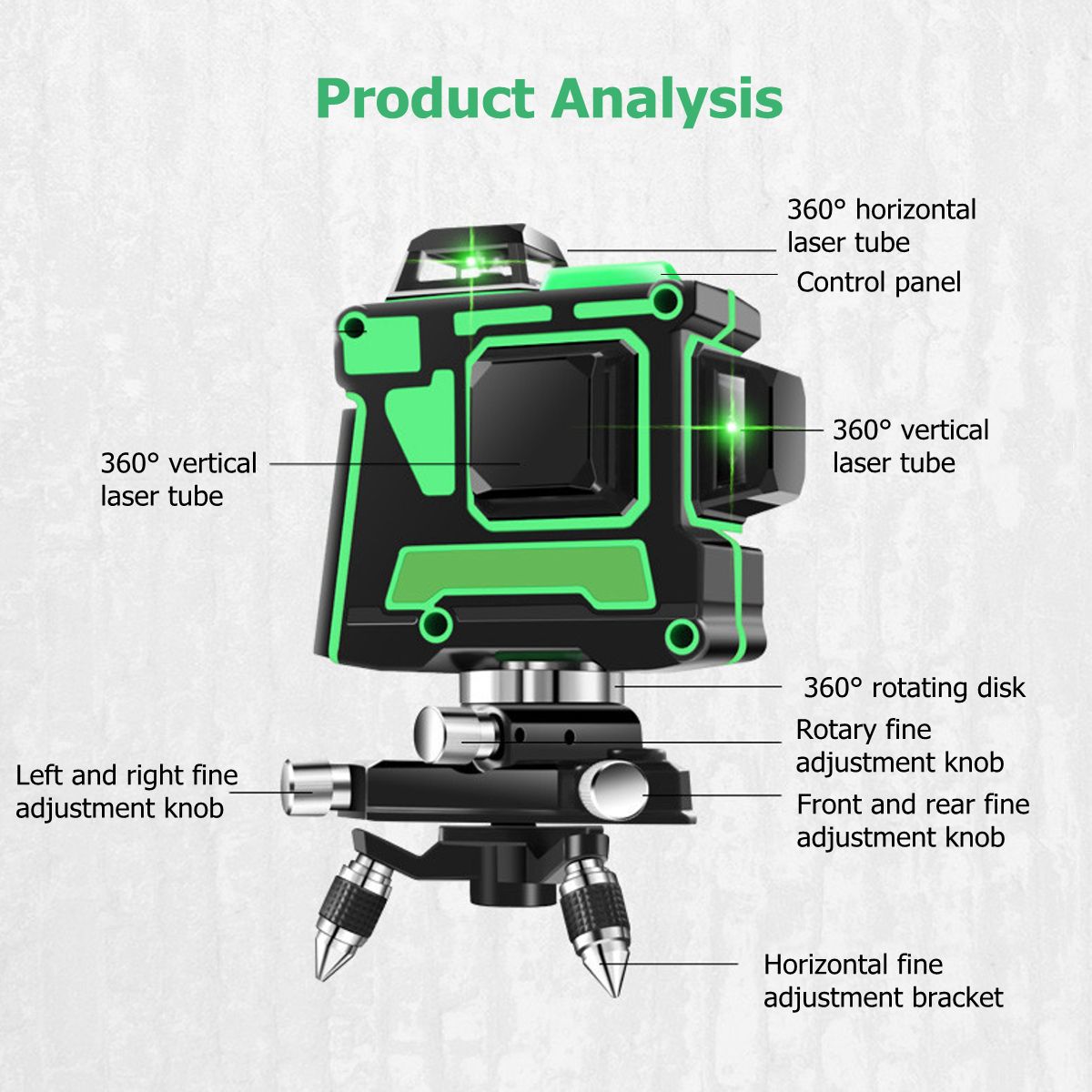 12-Lines-360-Degree-HorizontalampVertical-Cross-3D-Green-Laser-Level-Self-1525331