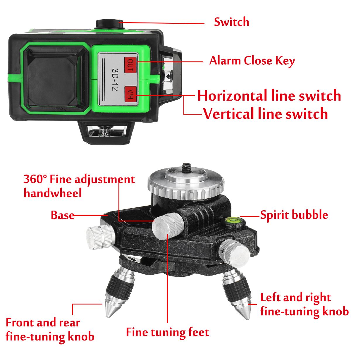 12-Lines-Green-3D-Laser-Level-Auto-360deg-Degree-Waterproof-Self-Leveling-Measure-1468312