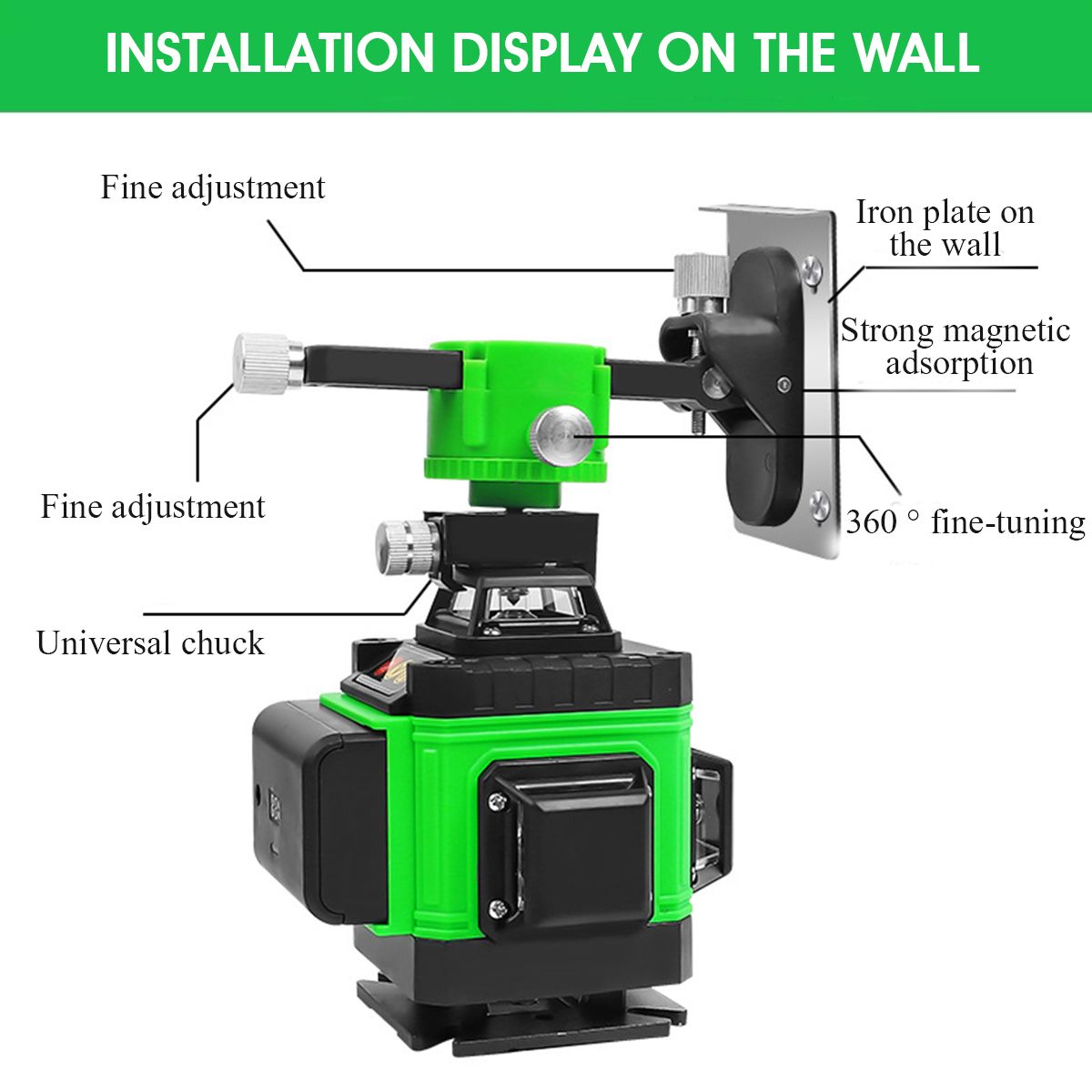 16-Line-Green-Light-Laser-Machine-Laser-Level-Horizontal-amp-Vertical-1665789