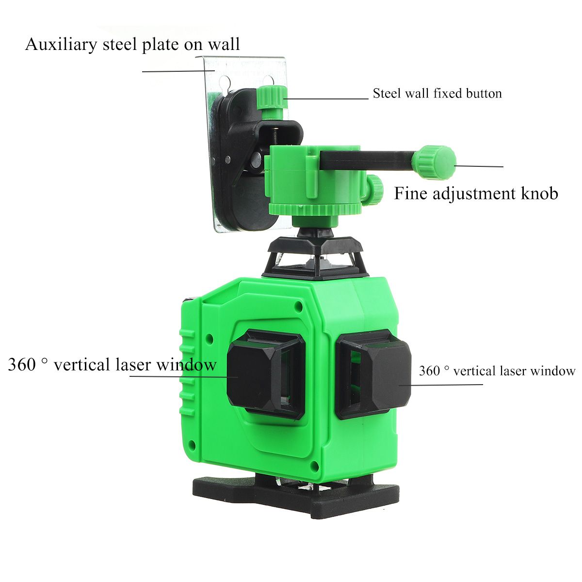 16-Lines-Laser-Level-3D-Wall-mounted-Leveler-plusmn3degAutomatic-Levelt-5800mAh-Battery-1668332