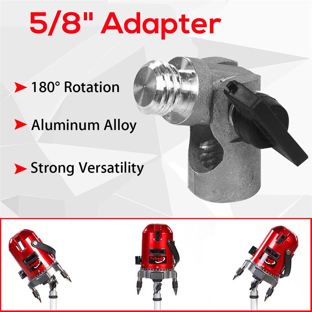 180deg-Rotate-Aluminum-58--Socket-Adapter-for-Self-Laser-Level-Tripod-Universal-1407974