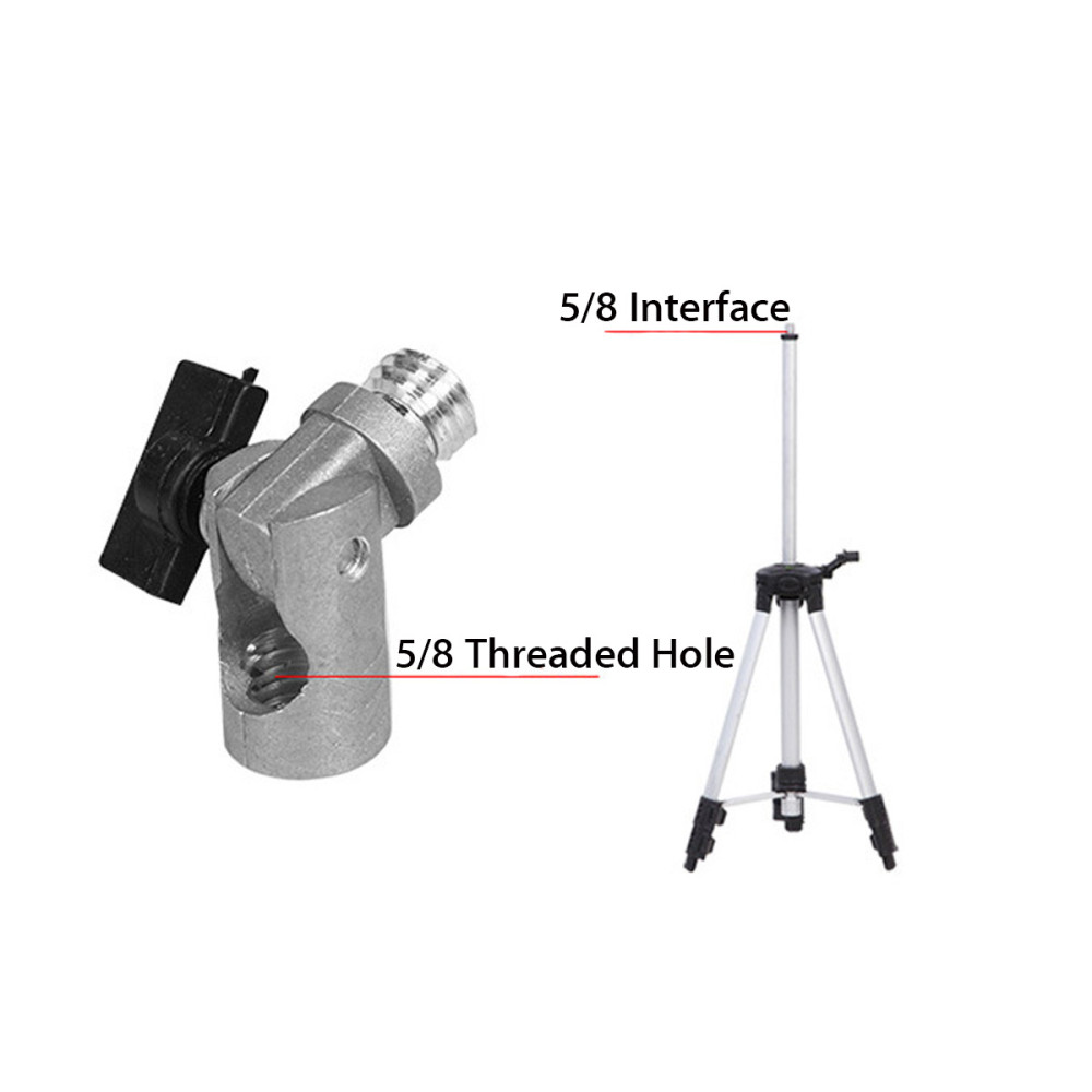 180deg-Rotate-Aluminum-58--Socket-Adapter-for-Self-Laser-Level-Tripod-Universal-1407974