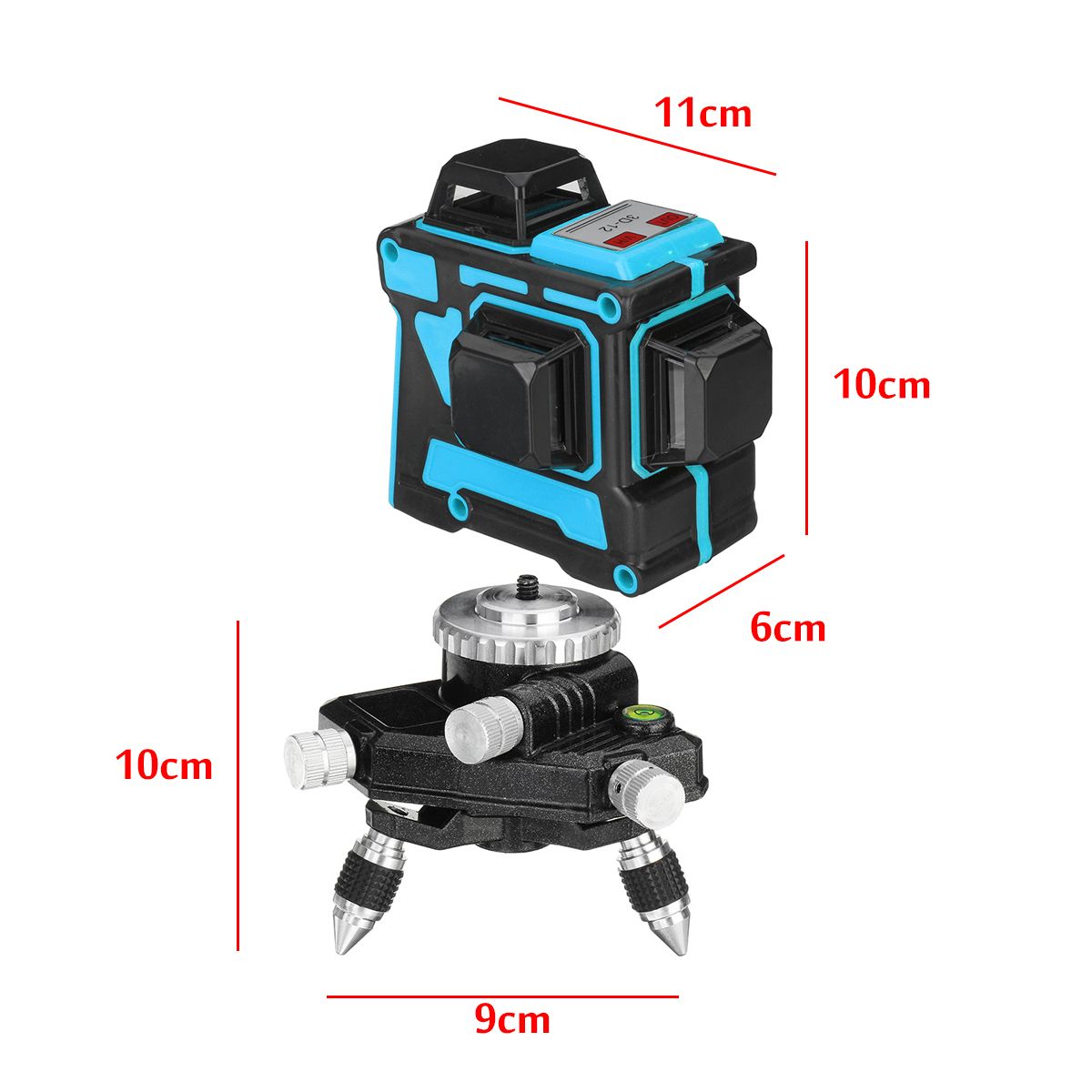 360deg-Rotary-3D-Green-Laser-Level-12-Lines-Self-Leveling-Cross-Measure-Tool-Kit-1740235