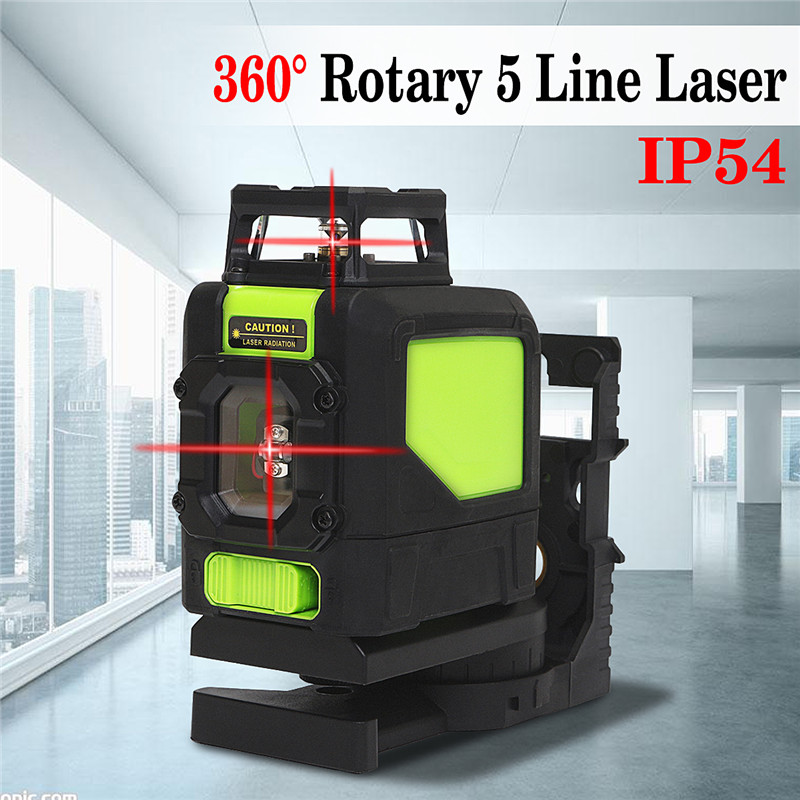 360deg-Rotary-5-Line-Laser-Level-Red-Laser-Self-Leveling-Vertical-Horizontal-Level-Measure-Kit-1409397