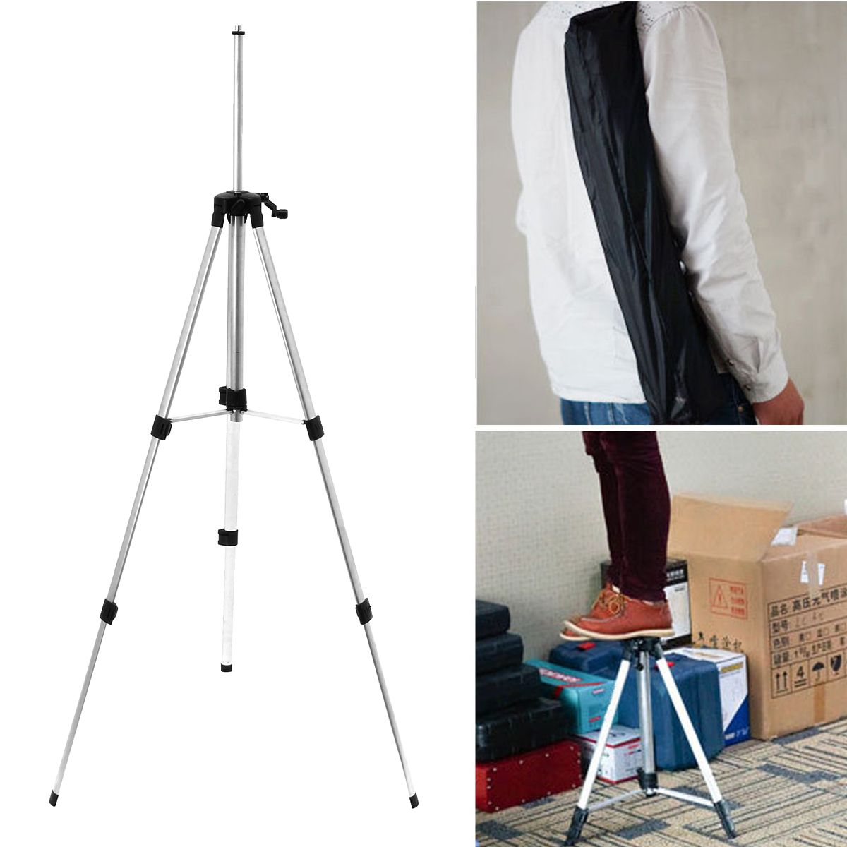 360deg-Universal-145M-Adjustable-Alloy-Tripod-Stand-Extension-For-Laser-Air-Level-1324195