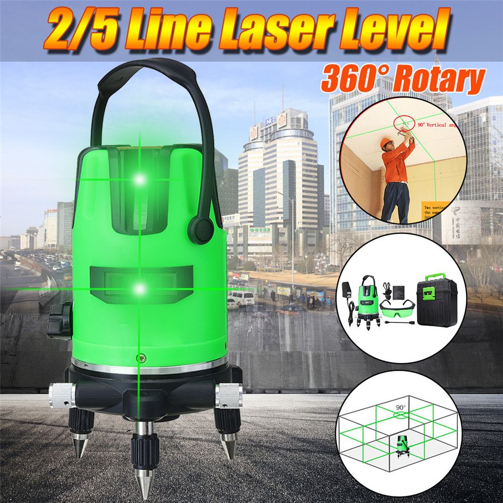 3D-Green-25-Line-Laser-Level-360deg-Rotary-Self-Leveling-Horizontal-Vertical-Tool-1403298