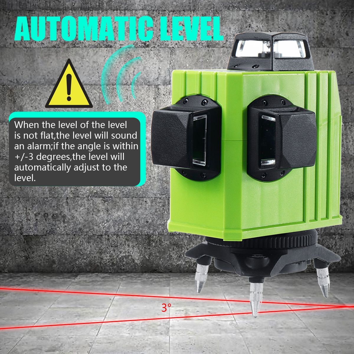 3D-Green-Laser-Level-Self-Leveling-12-Lines-360-Degree-HorizontalampVertical-Cross-1487380