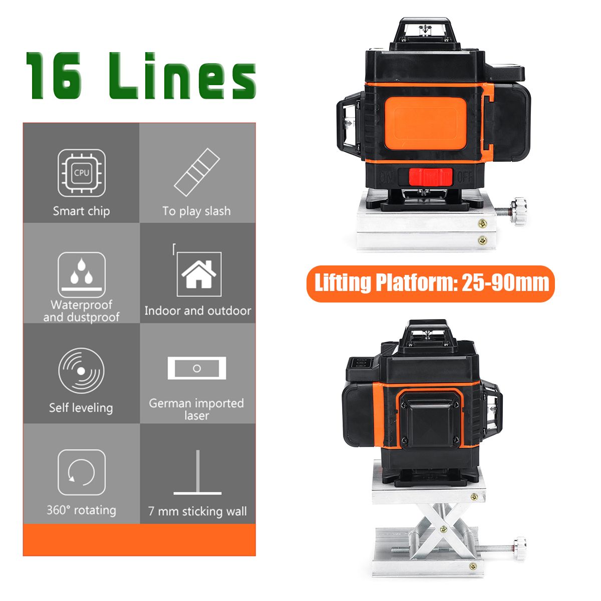 4D-16-Lines-Laser-Level-Green-Light-Self-Leveling-360deg-Rotary-Measuring-w-RC-1562565