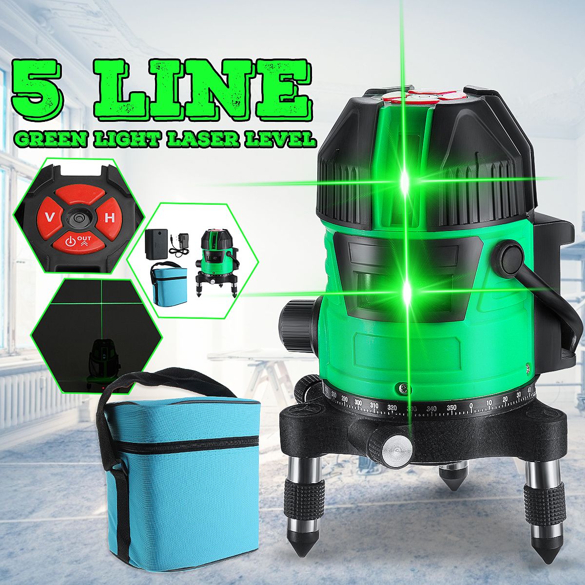 5-Line-Green-Light-Laser-Machine-Laser-Level-Horizontal-amp-Vertical-Self-Leveling-1700550