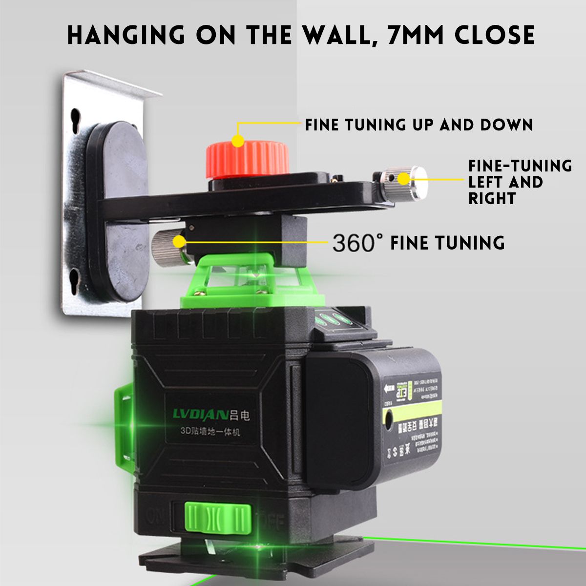 5800mAh-16-Line-Green-360deg-Laser-Level-Cross-Self-Leveling-Measure-Tool-Set--RC-1610902