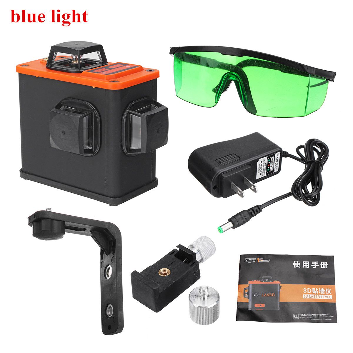 Blue-Light-12Line-360deg-Laser-Level-Upper-Wall-Bracket-Self-Leveling-Convenient-1499478