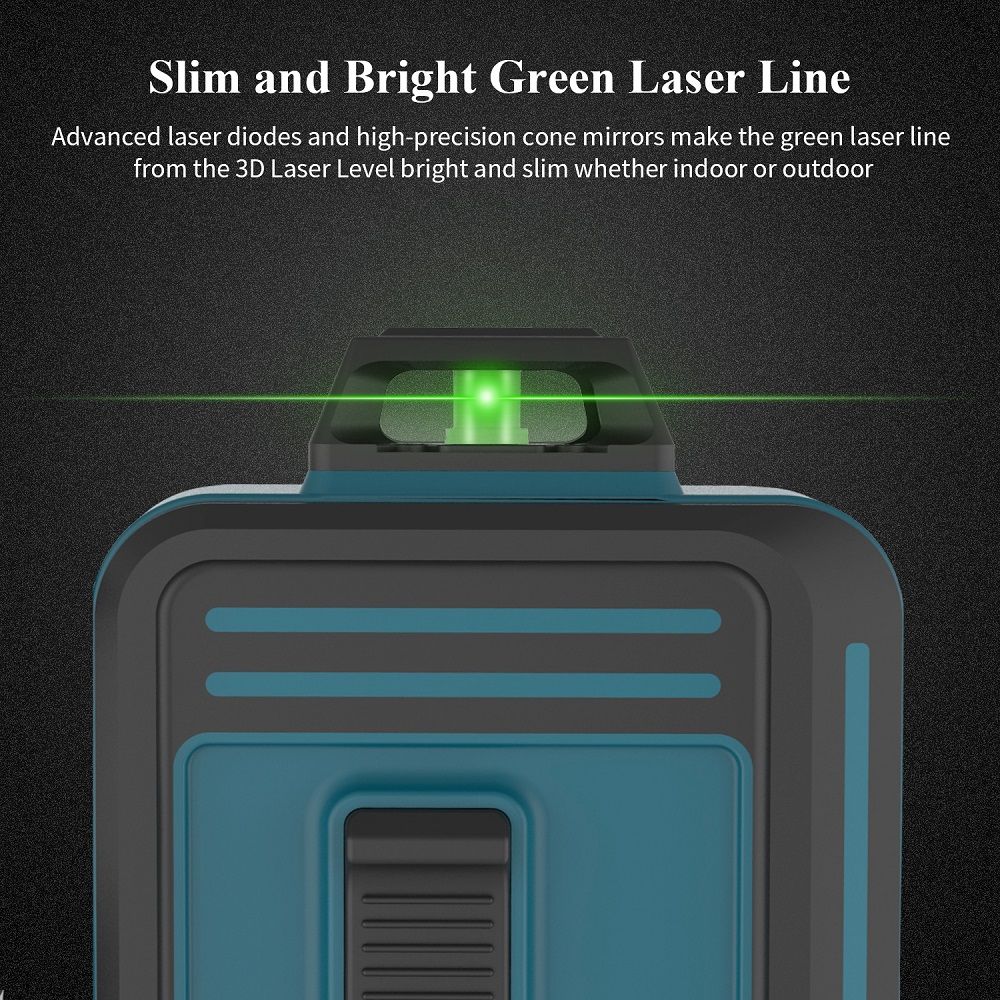 HANMATEK-12-Lines-3D-Self-Leveling-360deg-Green-Cross-Line-Laser-Level-with-Pulse-Enhancement-Mode---1723725