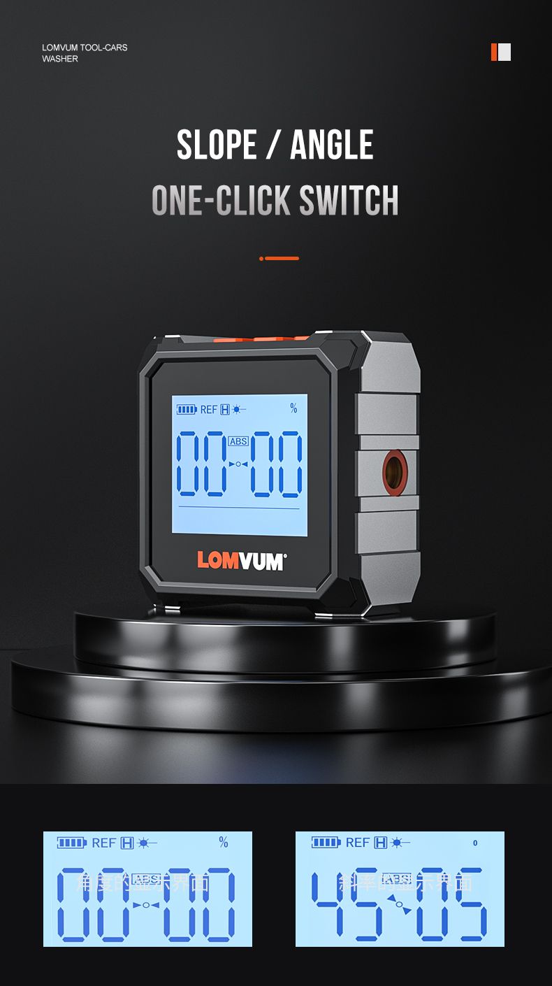 LOMUVM-GR20-360deg-Mini-Digital-Protractor-Laser-High-Precision-Magnet-Goniometer-Inclinometer-Unive-1692427