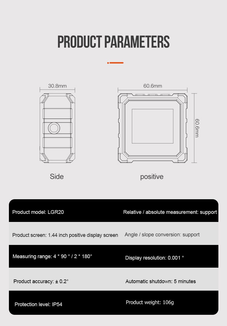 LOMUVM-GR20-360deg-Mini-Digital-Protractor-Laser-High-Precision-Magnet-Goniometer-Inclinometer-Unive-1692427