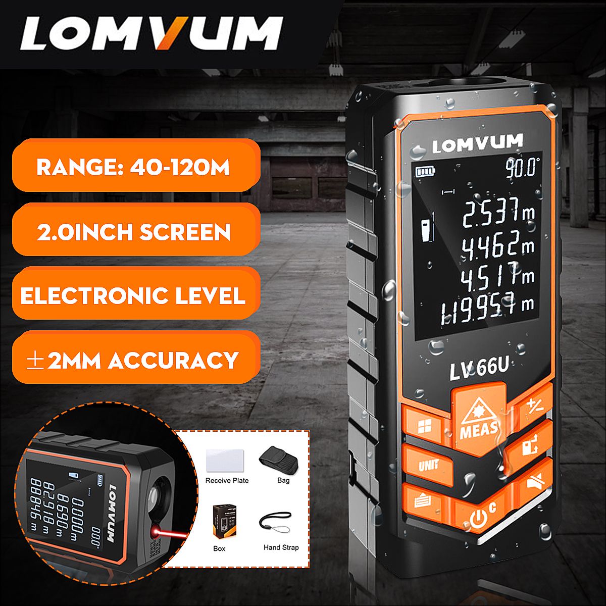 Laser-Distance-Meter-Digital-Measure-Auto-Level-Range-Finder-40-120M-1490779