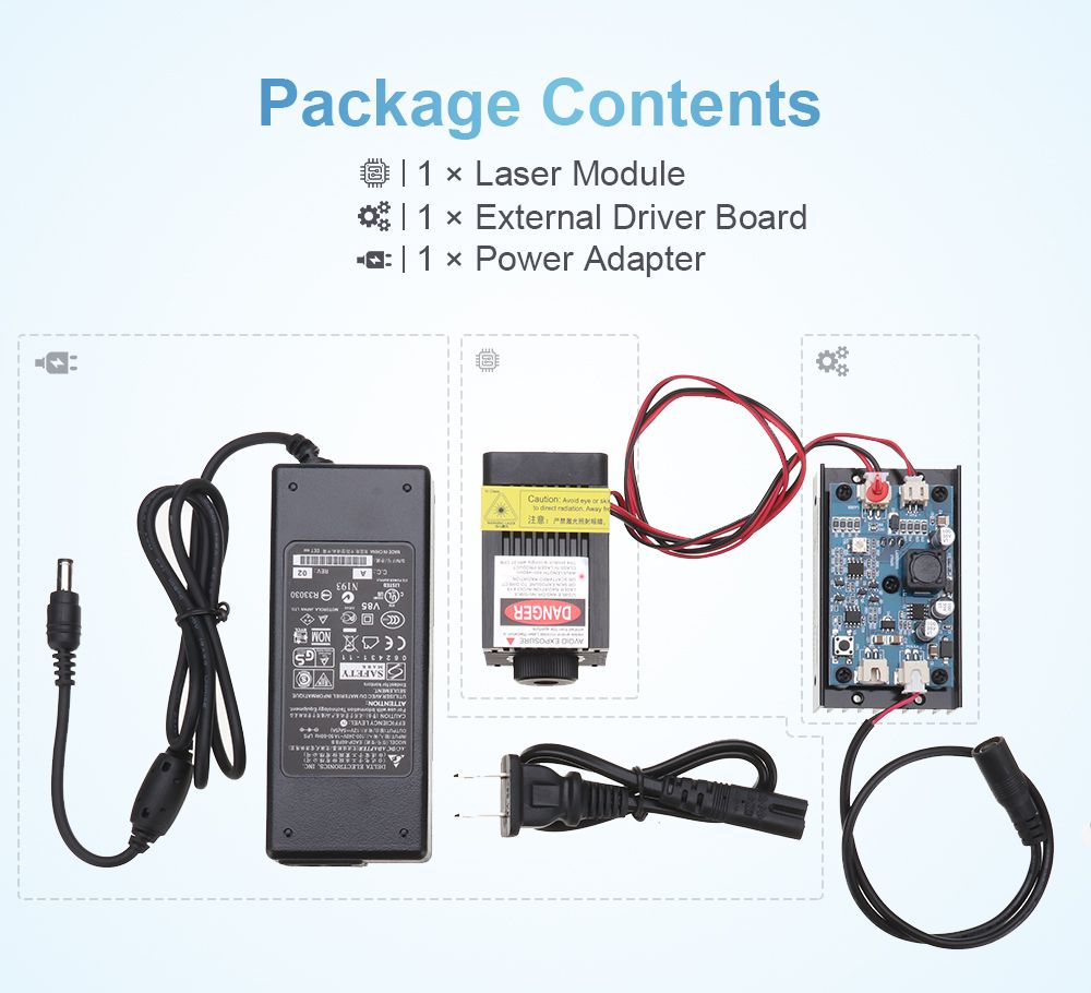 LA03-3500-450nm-35W-Blue-Laser-Module-TTL-Modulation-Fan-Heat-Sink-for-EleksMaker-DIY-Engraver-1103261