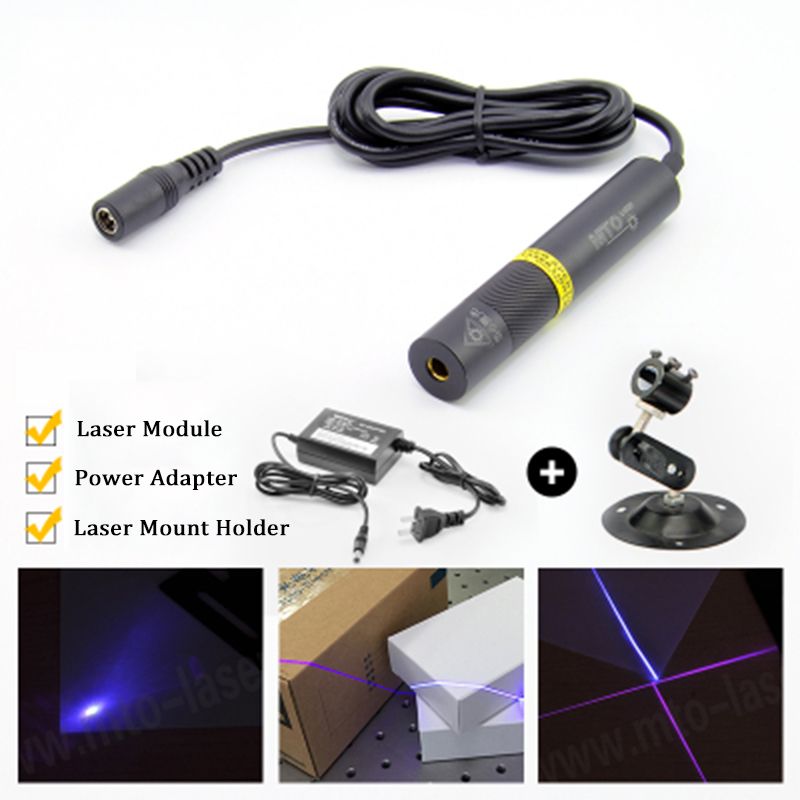 MTOLASER-100mW-405nm-Blue-violet-Cross-Laser-Module-Generator-Variable-Focus-Industrial-Marking-Posi-1534269