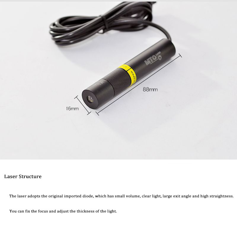 MTOLASER-100mW-648nm-Red-Cross-Laser-Module-Generator-Variable-Focus-Industrial-Marking-Position-Ali-1534273